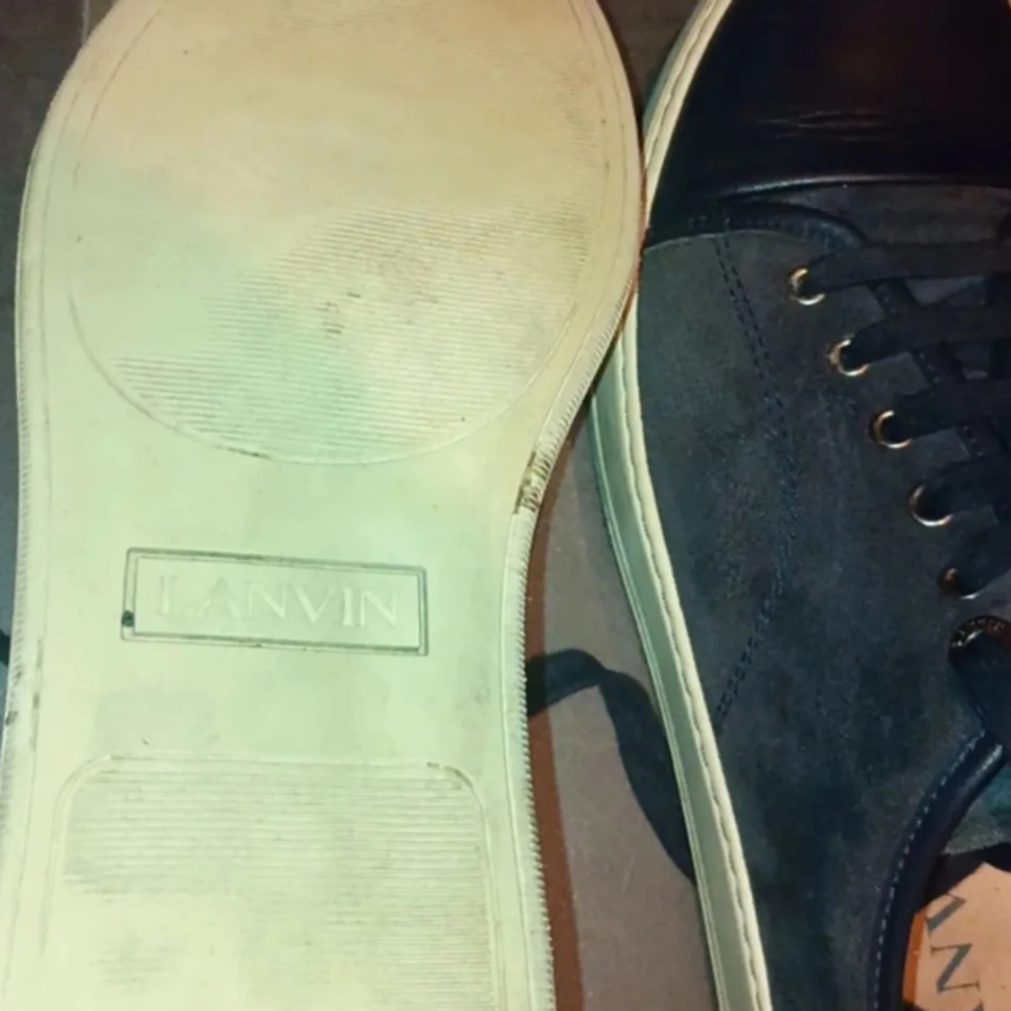 Lanvin nappa Cap toe navy - 92