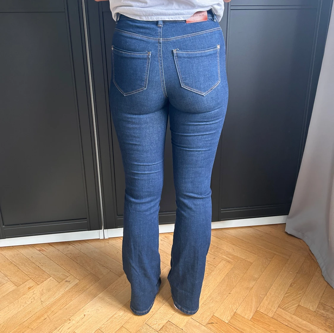 Blåa bootcut jeans  - 91