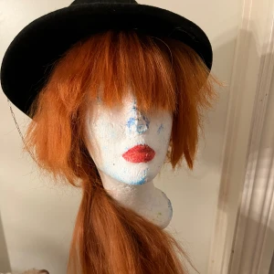Chuuya cosplay wig! - Bsd chuuya cosplay wig! Säljer pga att mitt huvud är för stort för peruken. (Har ganska stort huvud 🥲). Peruken är lite lätt bränd vid dem kortare delarna. Tvättar och fixar peruken innan jag skickar. Hatten ingår!! Skriv priv för frågor. ☺️
