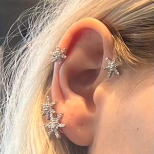 Oanvända Ear Cuffs öronsmycke. Dessa fäster du i ditt öra, du behöver inga hål i öronen för att använda dessa. 