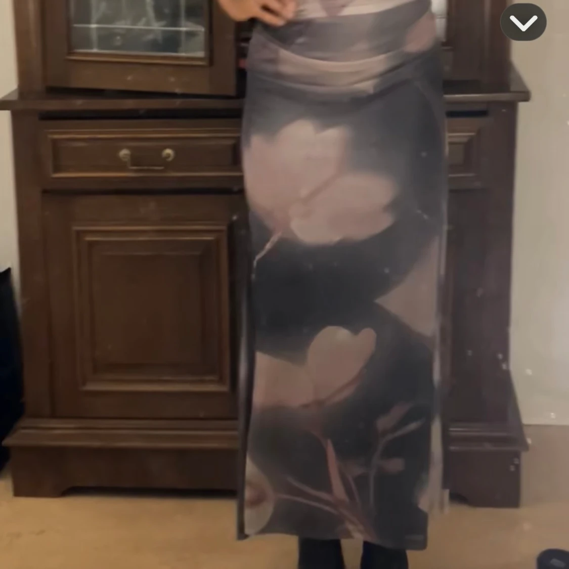 Kortärmad maxiklänning - 90