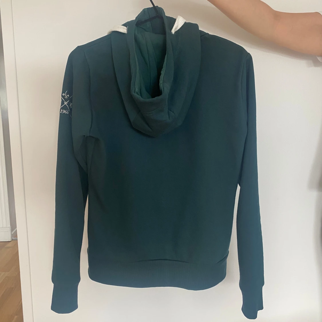 y2k grön zip up hoodie  - 93