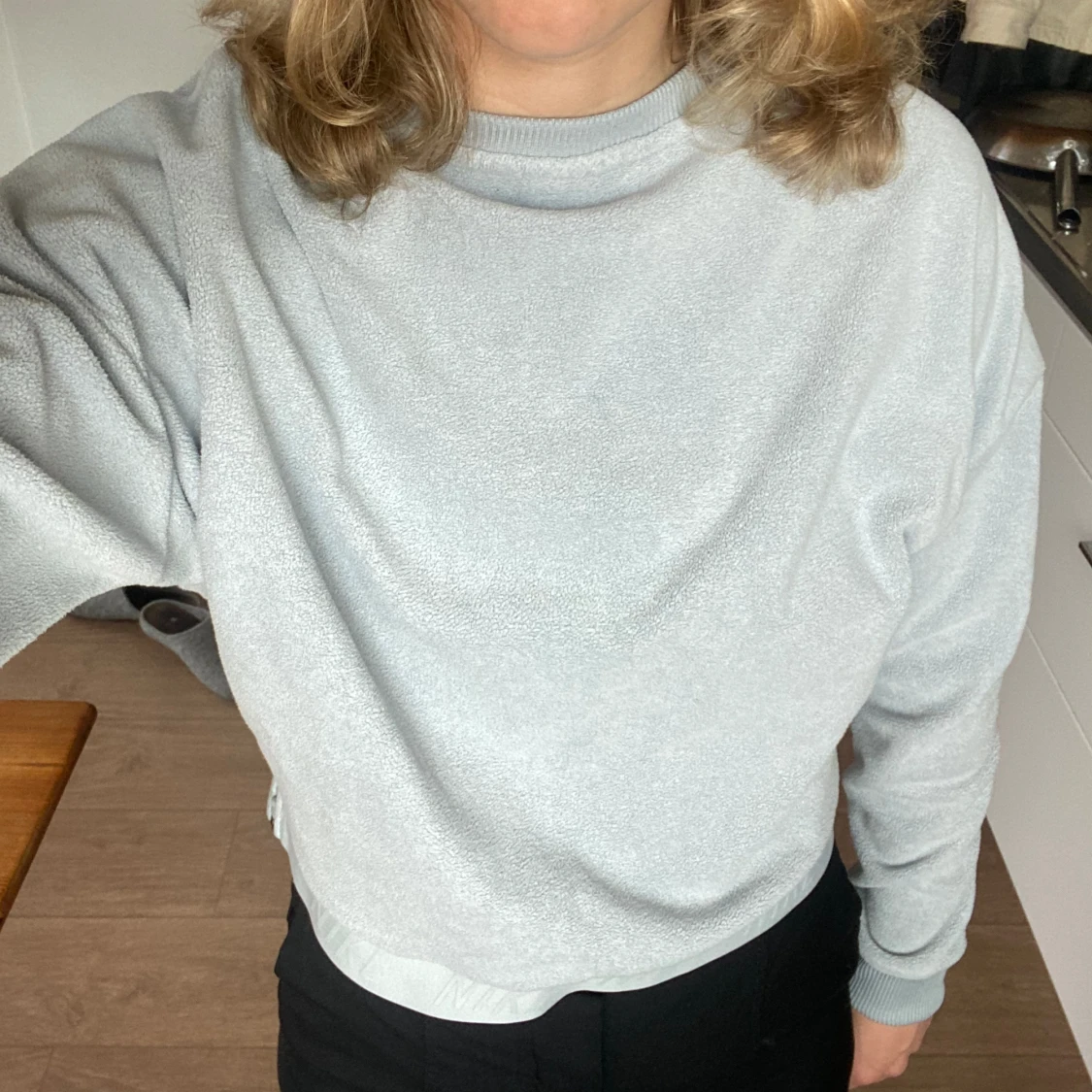Ljusblå Nike Sweatshirt - 90