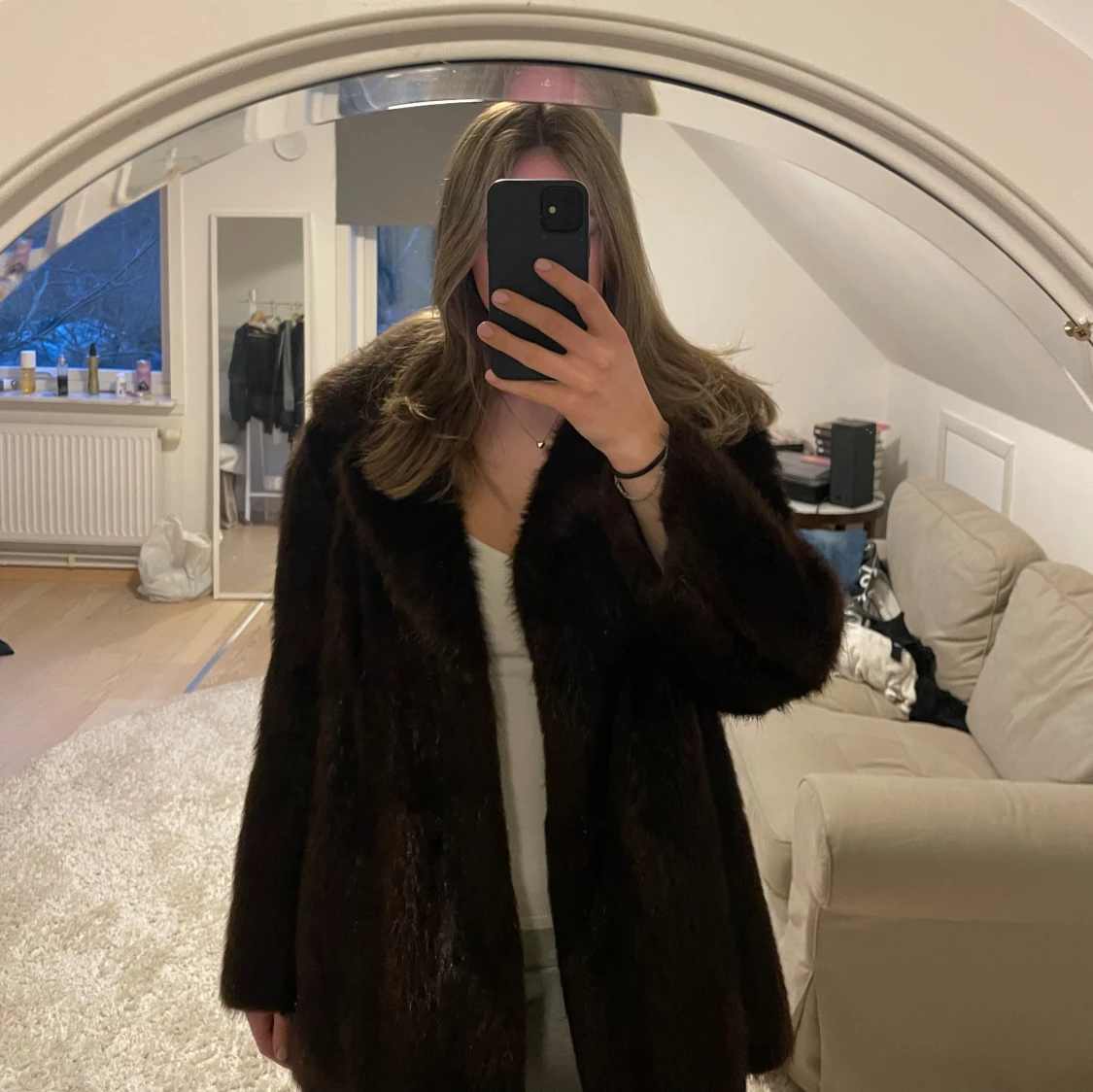 Äkta pälsjacka - 91