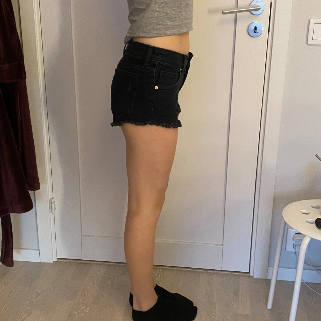 Lågmidjade Jeansshorts - 90
