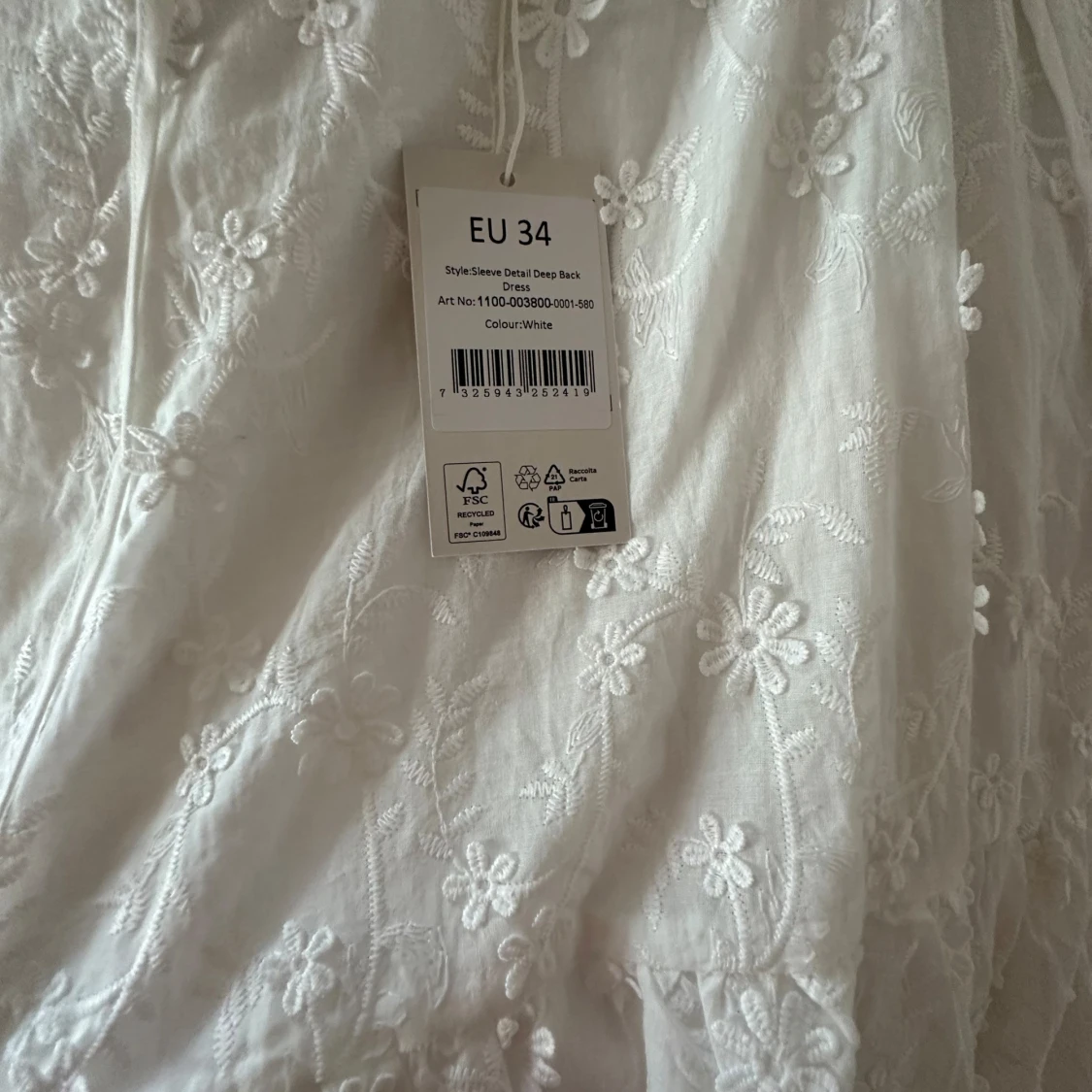 vit klänning nakd - 91