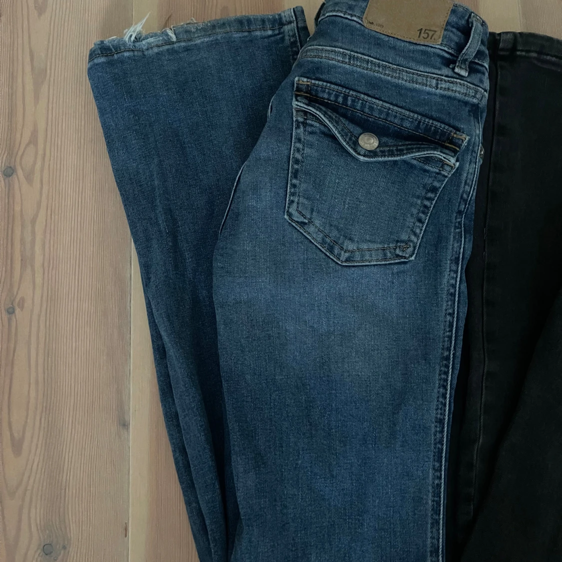 lågmidjade jeans - 90