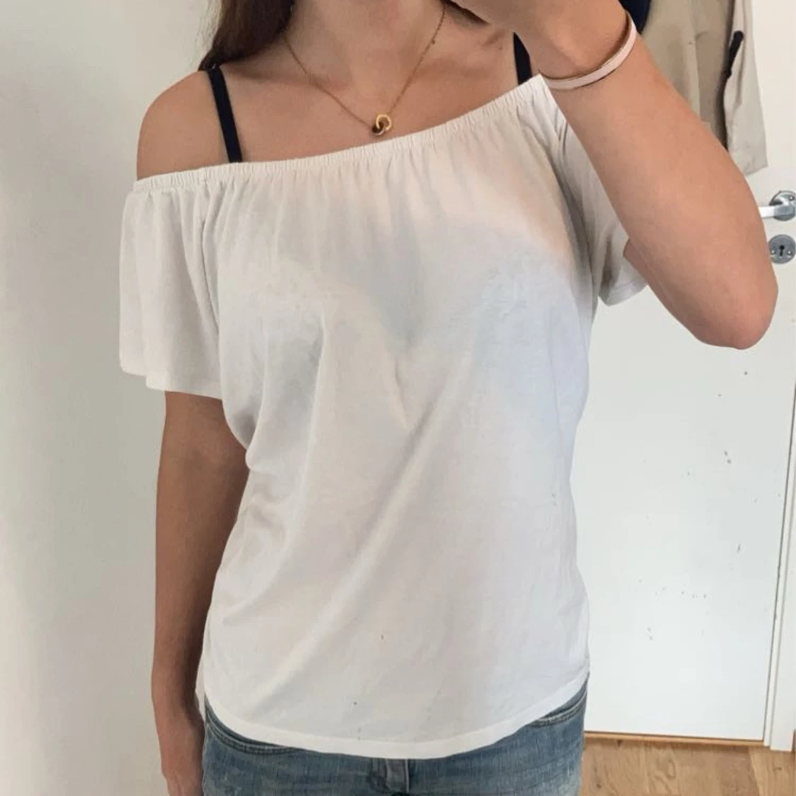 Vit luftig topp - 90