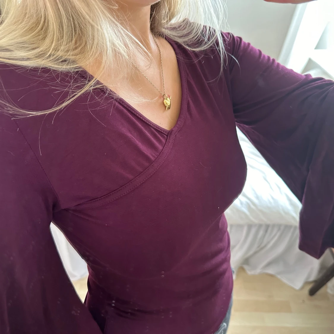 omlottröja med vida ärmar  - 91