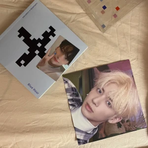 TXT Tomorrow by Together Minisode blue hour album kpop - TXT minisode 1: blue hour album with Hueningkai photocard and Taehyun poster