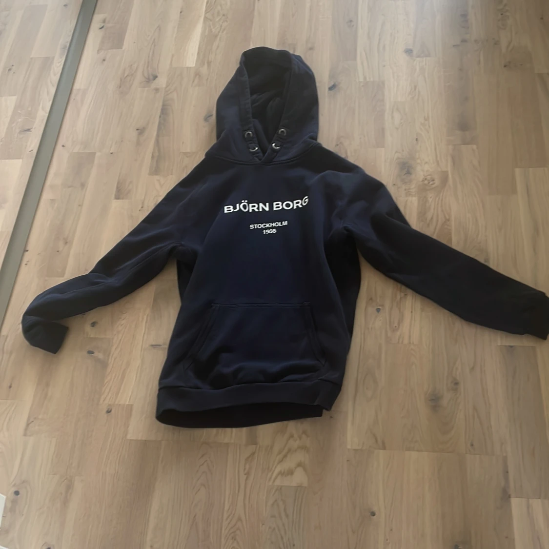 Blå hoodie björn borg