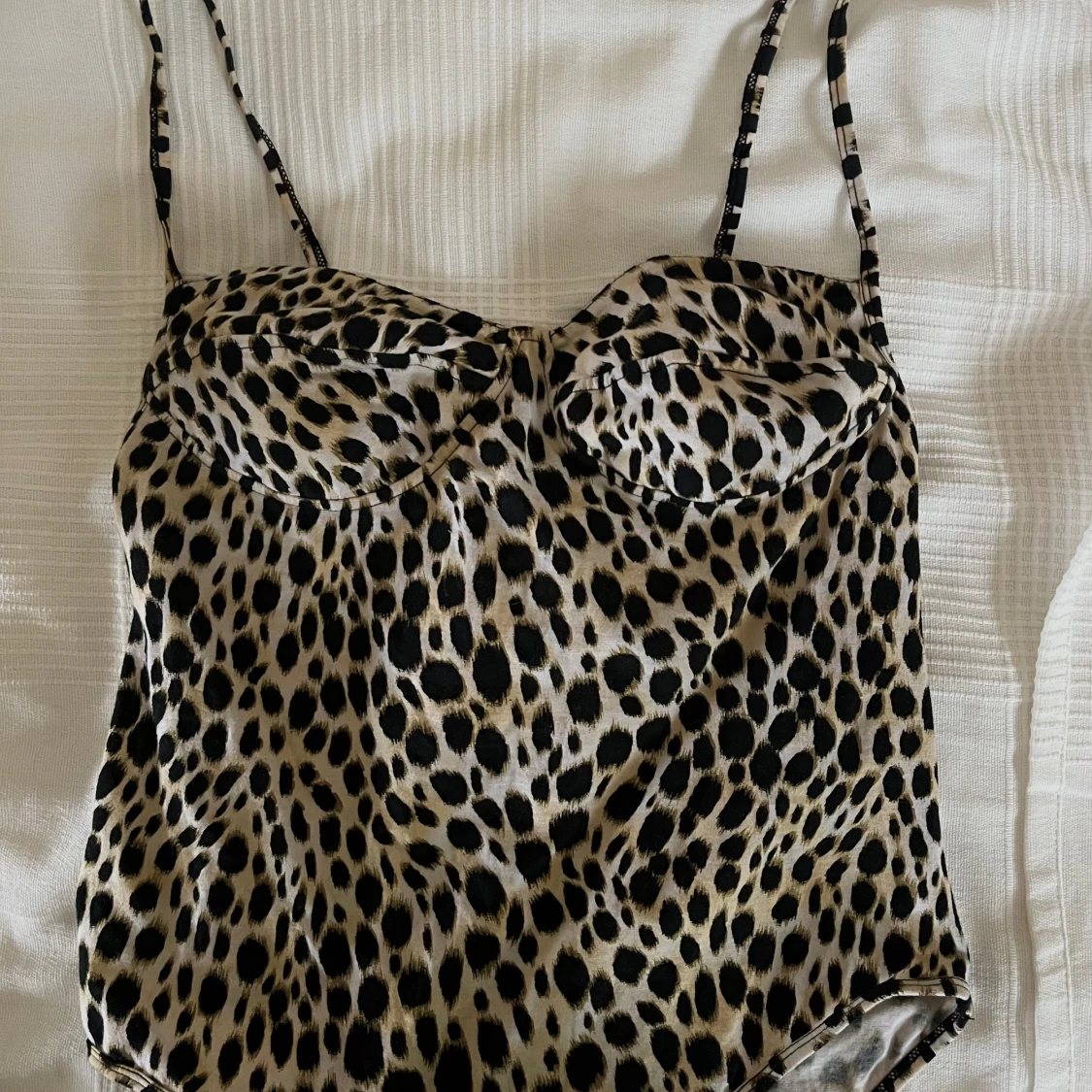 Leopard korsett topp/body