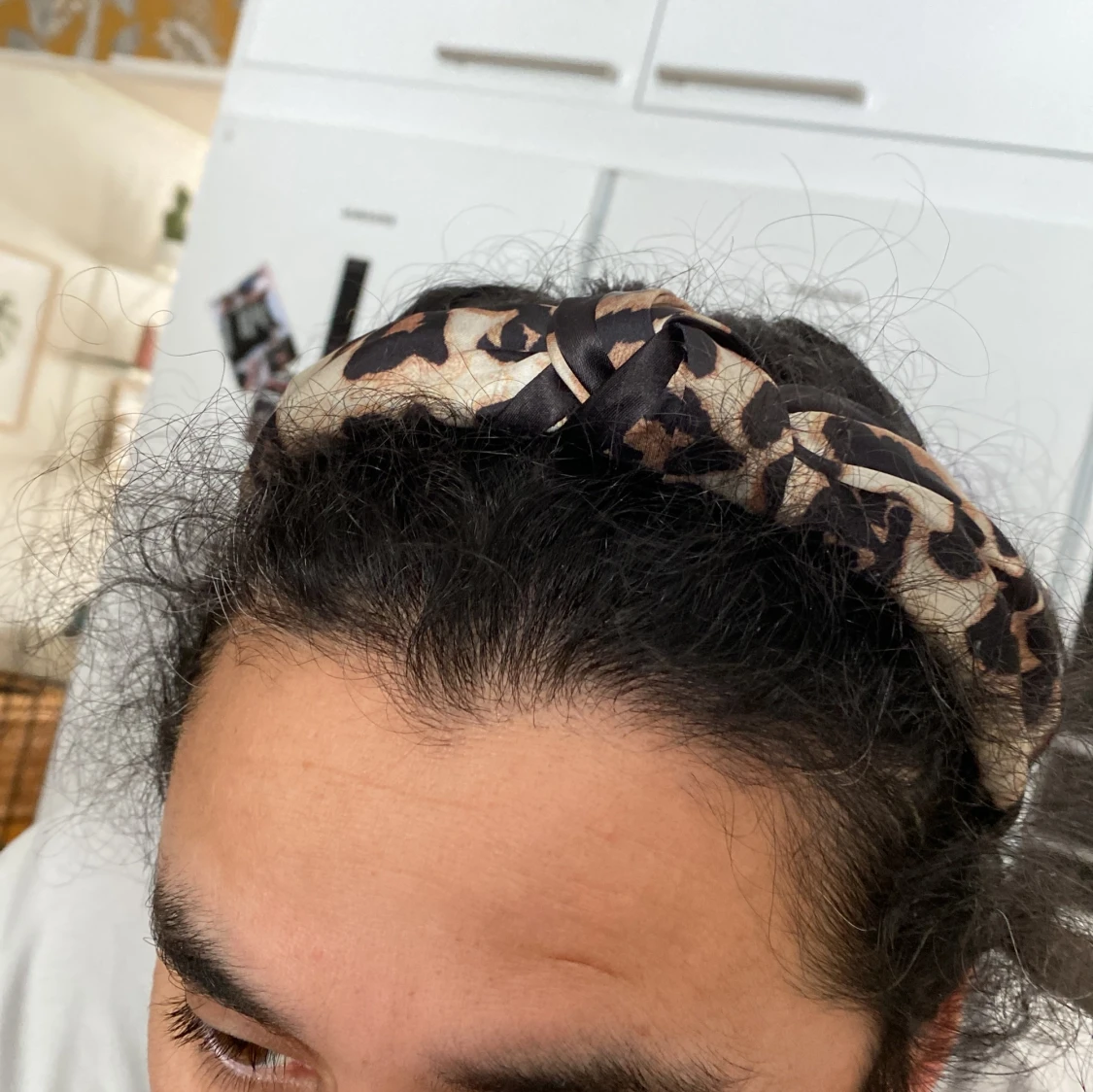 Leopard hårband - 90