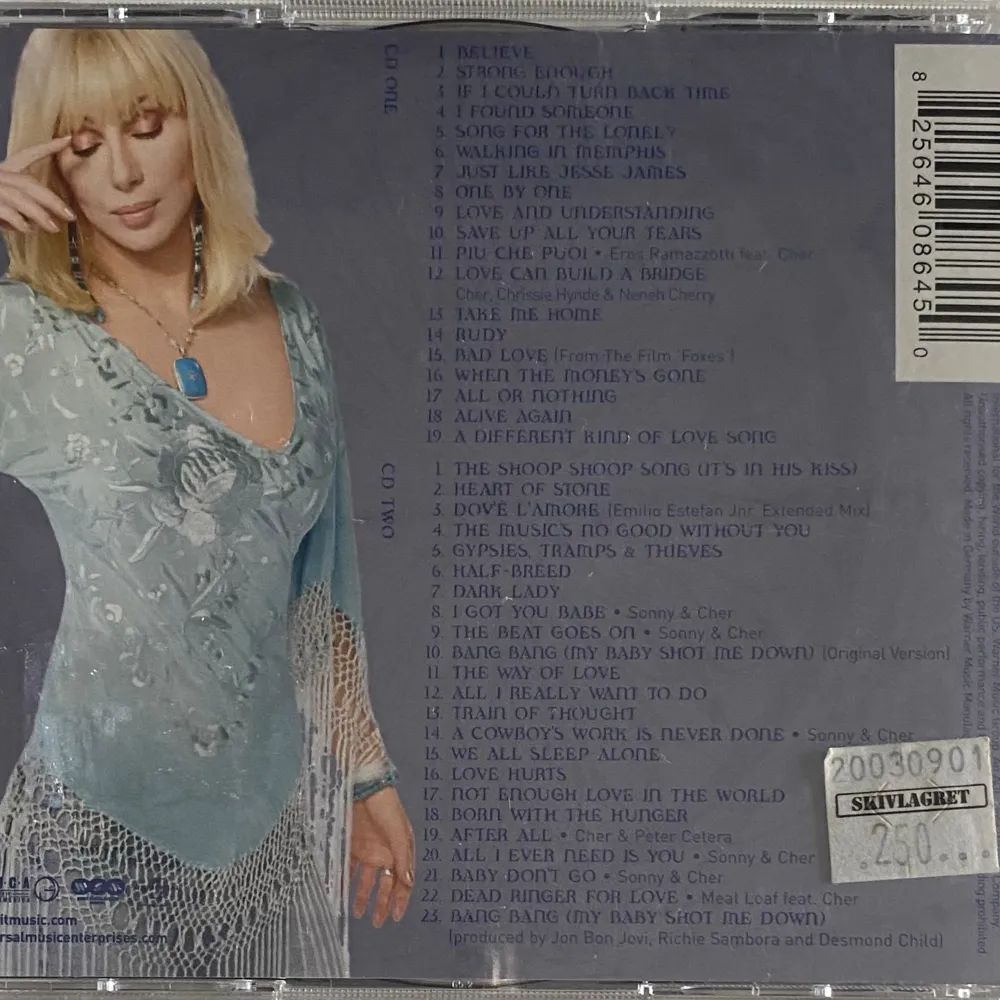 Cher cd-skiva i gott skick!! . Övrigt.