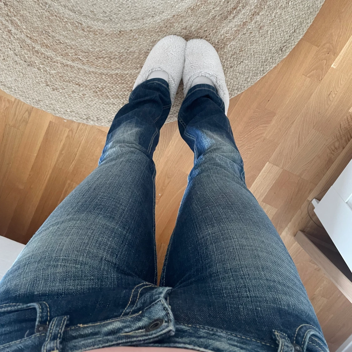 Lågmidjade bootcut jeans - 90