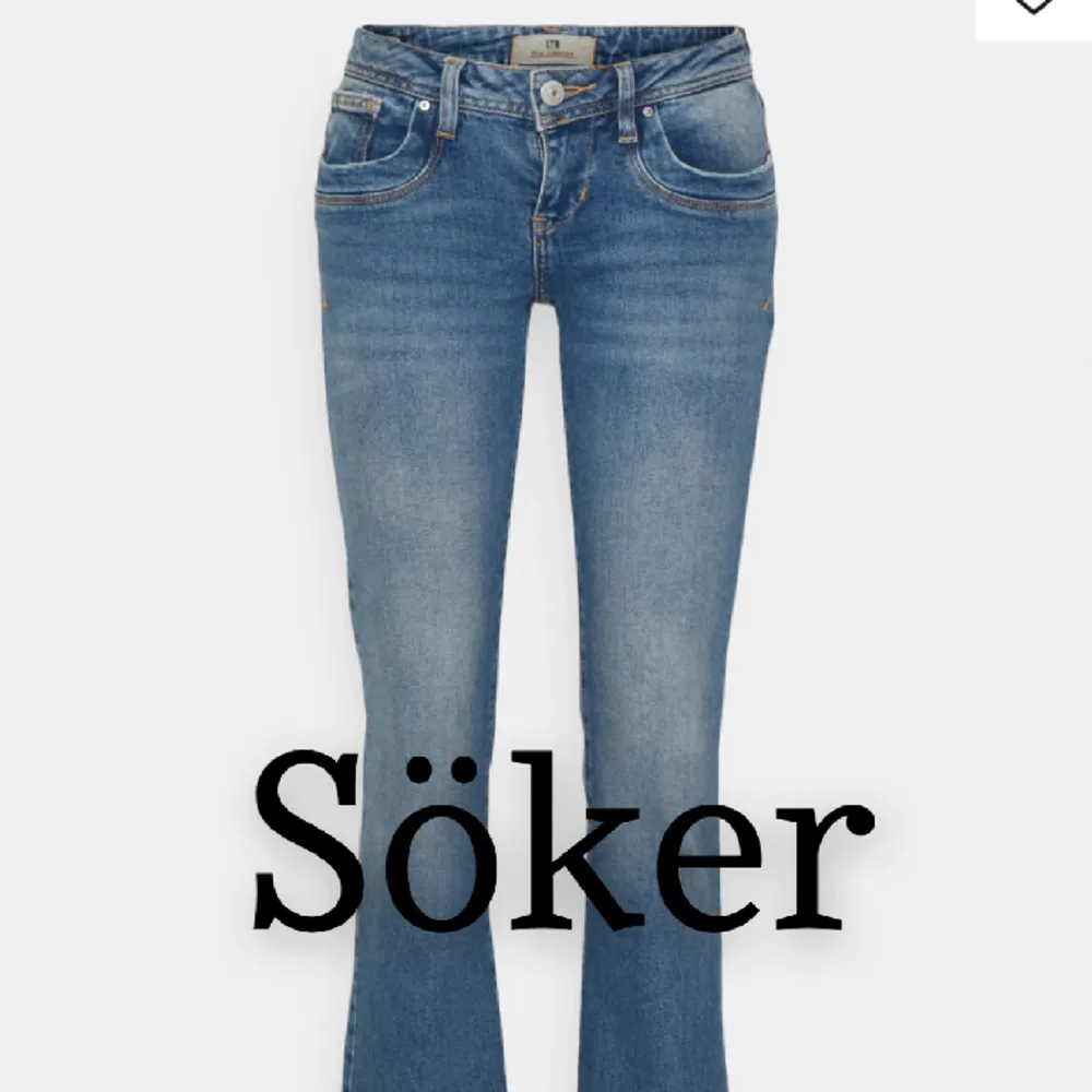 Söker Ltb jeans i modellen ”valerie” i blått eller svart, storlek 24/32💘💘. Jeans & Byxor.