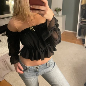 topp - svart skit snygg topp❤️
