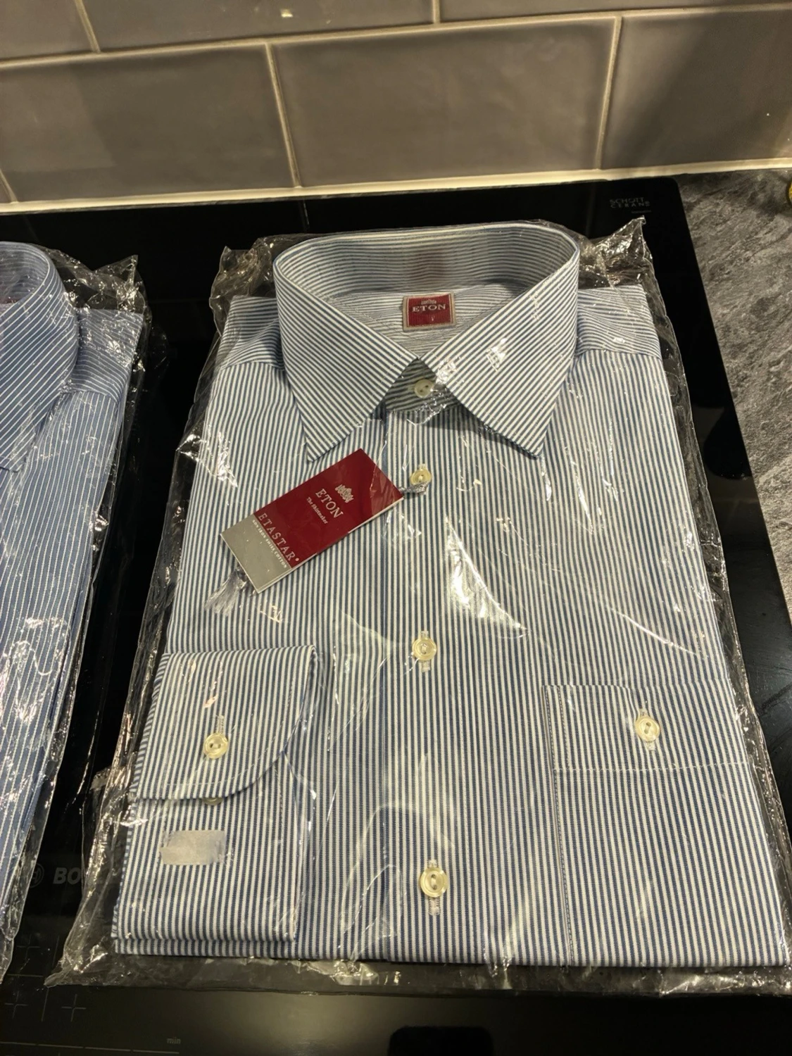 Blå-vitrandiga skjortor från Eton - 3