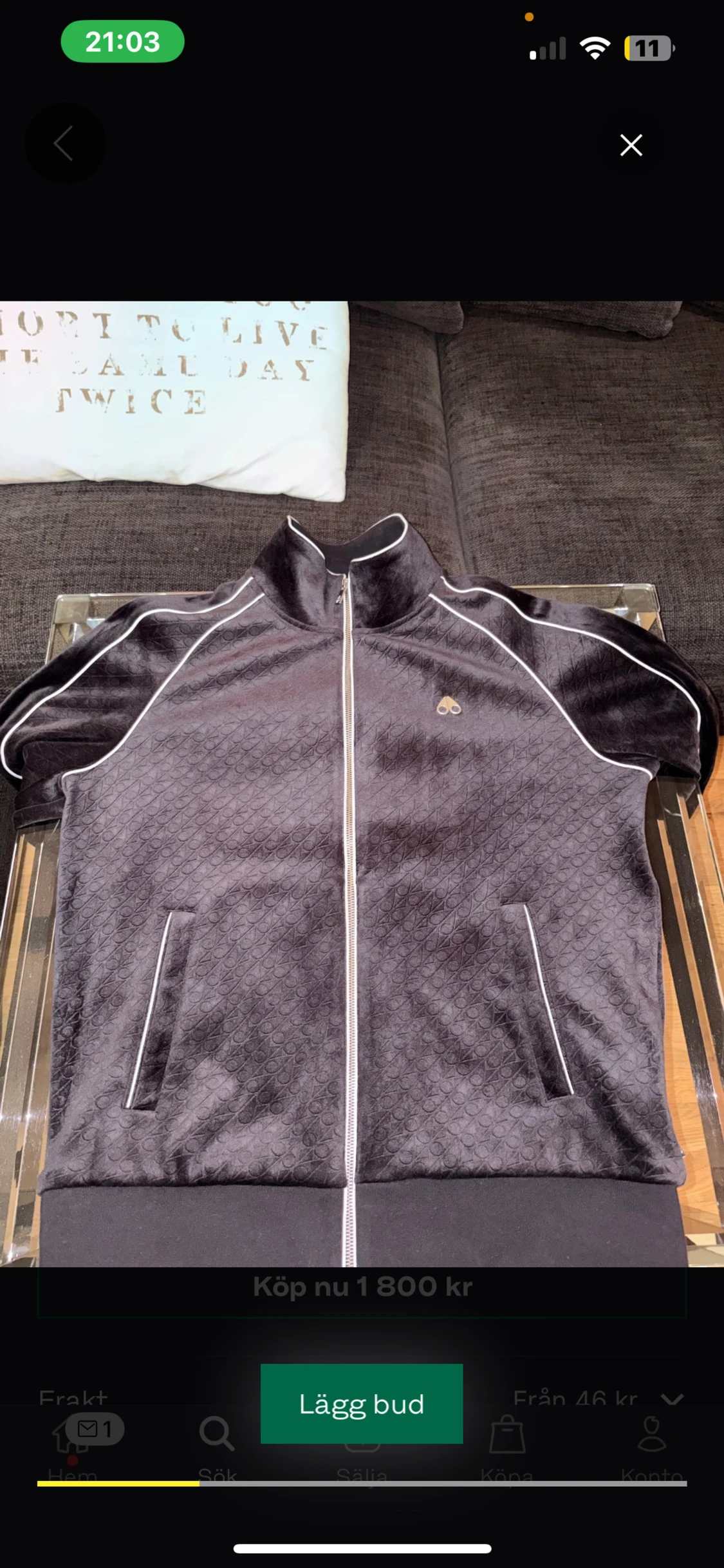 Moose knuckles svart jacka 