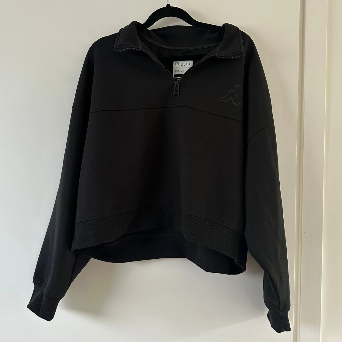 Svart Kappa half zip sweatshirt