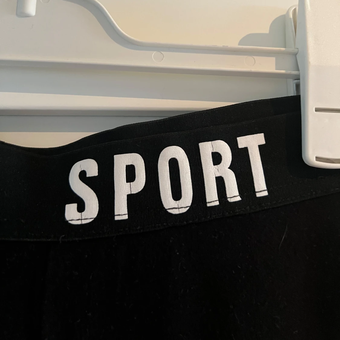 Svarta tights med sportig midja - 1