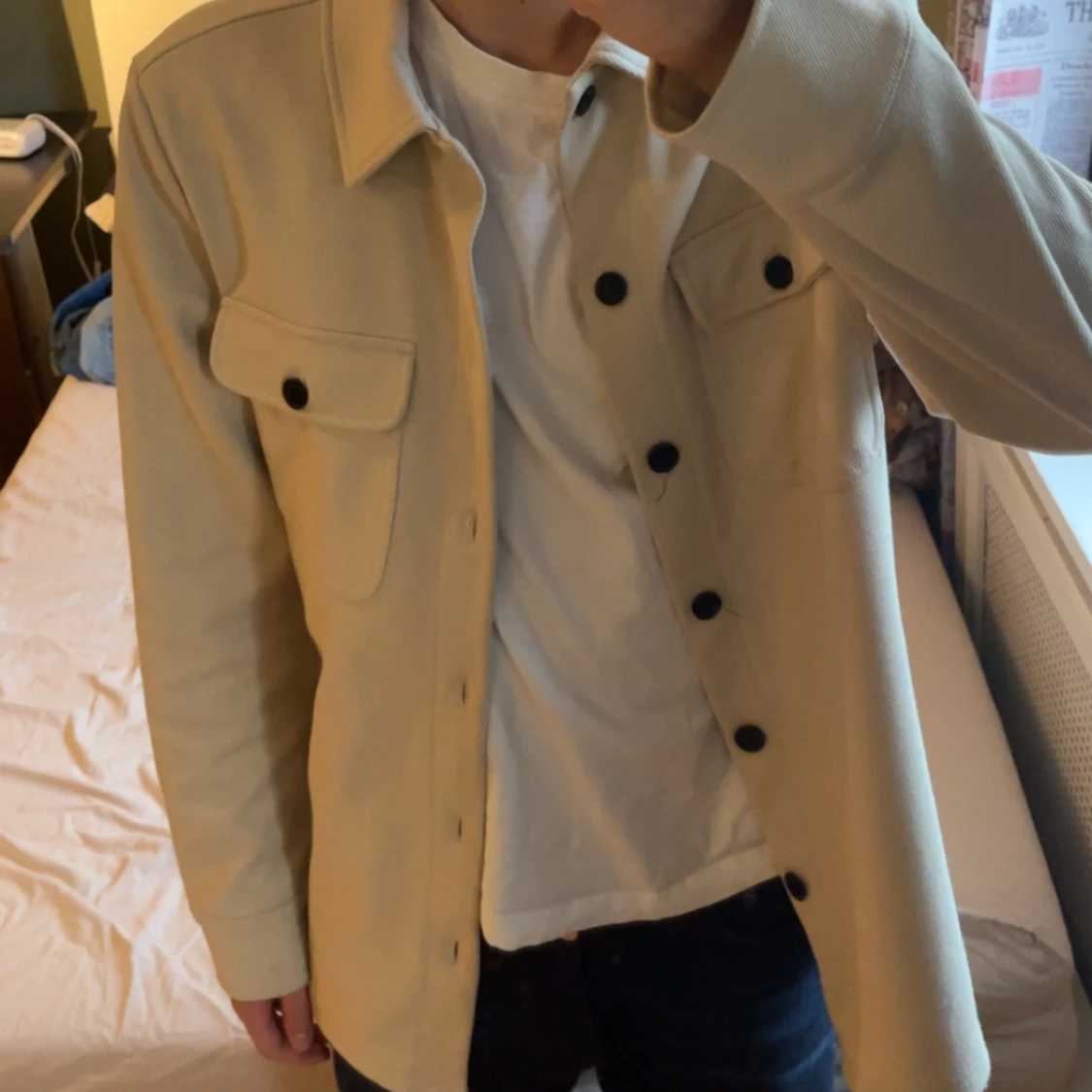 Beige overshirt från Only & Sons - 3