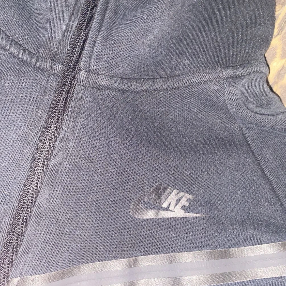 Svart Nike hoodie med dragkedja M - 2
