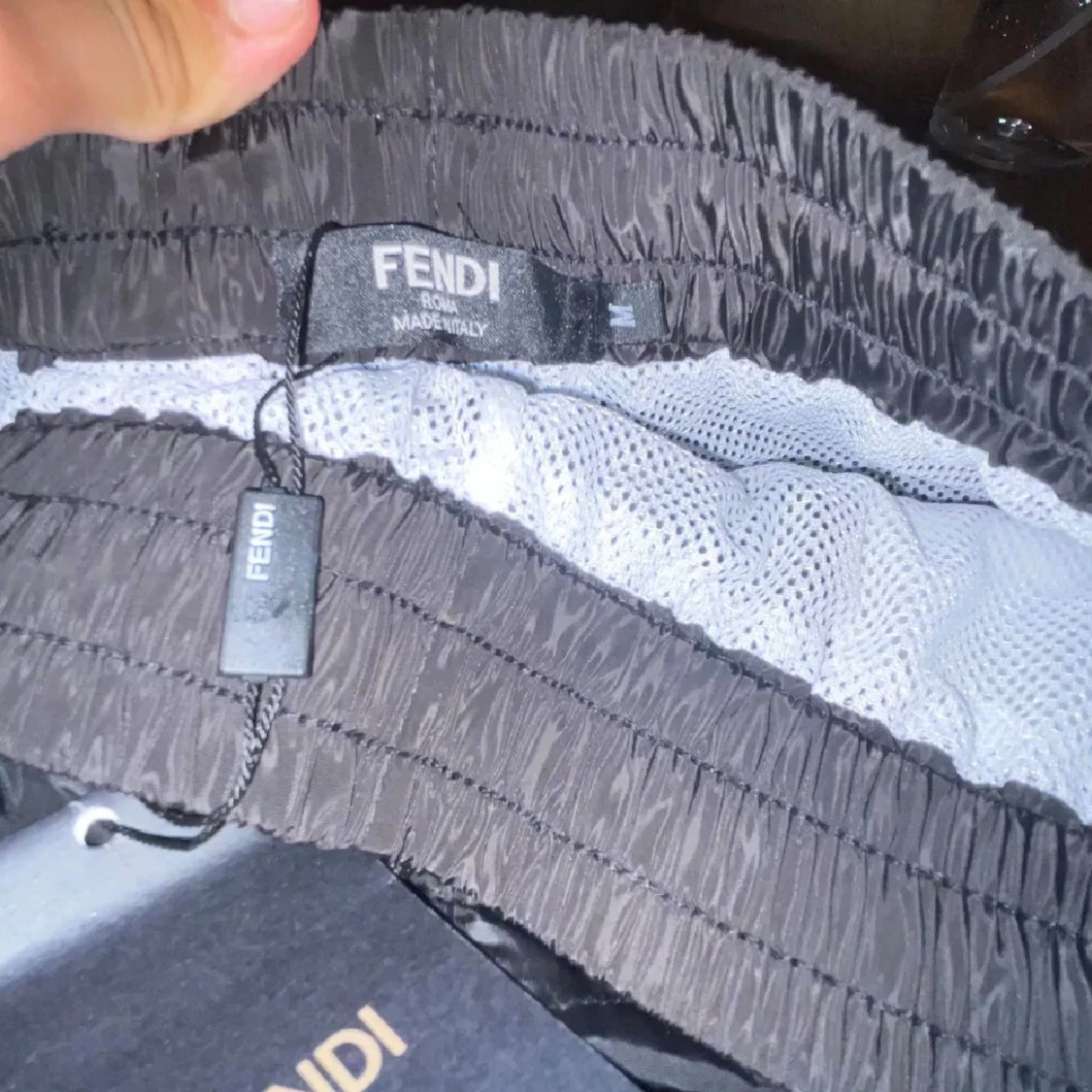 Svarta Fendi shorts med FF-mönster - 3