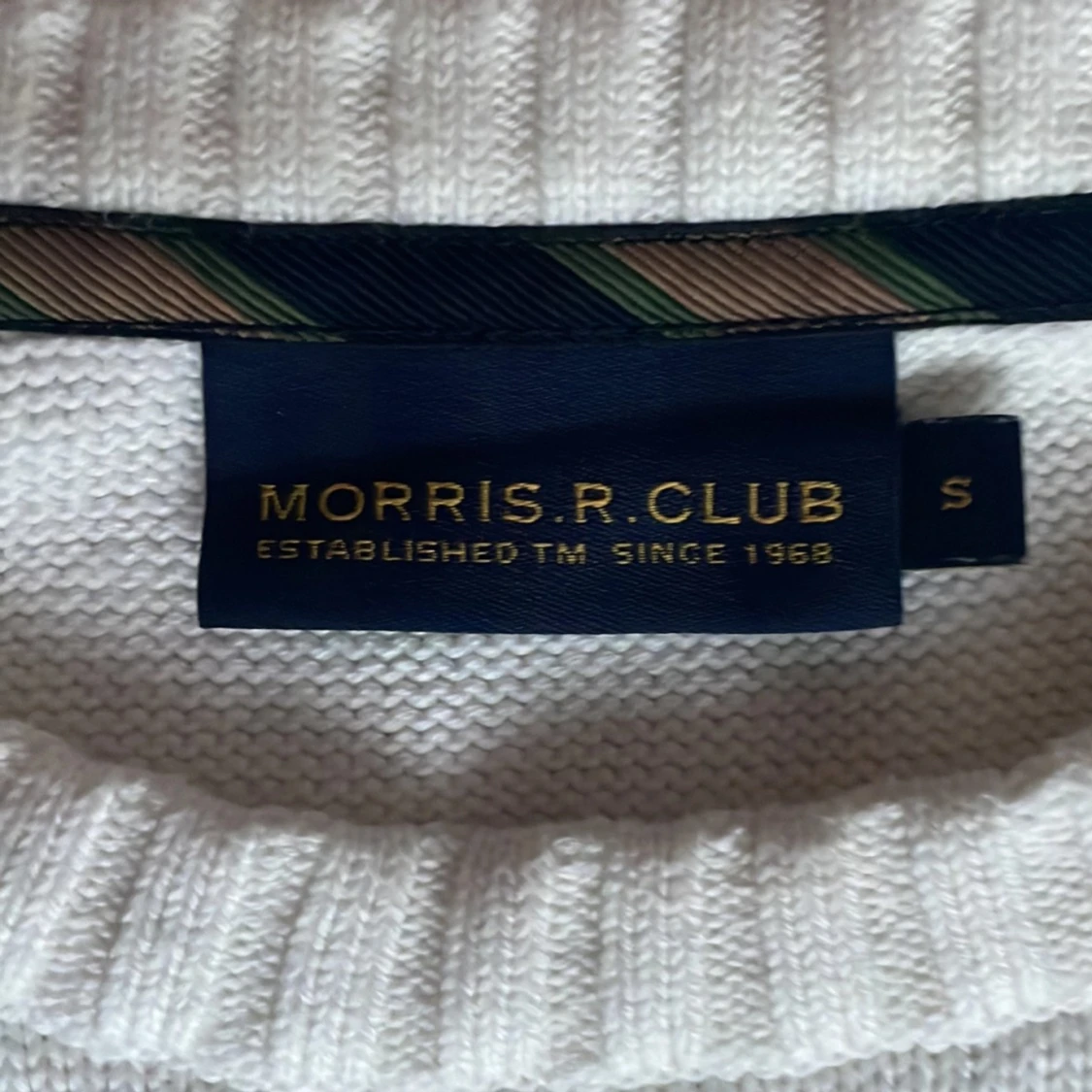 Vit stickad tröja från Morris Rowing Club - 4