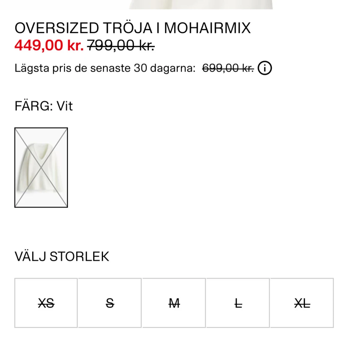 Vit stickad tröja från H&M Edition - 4
