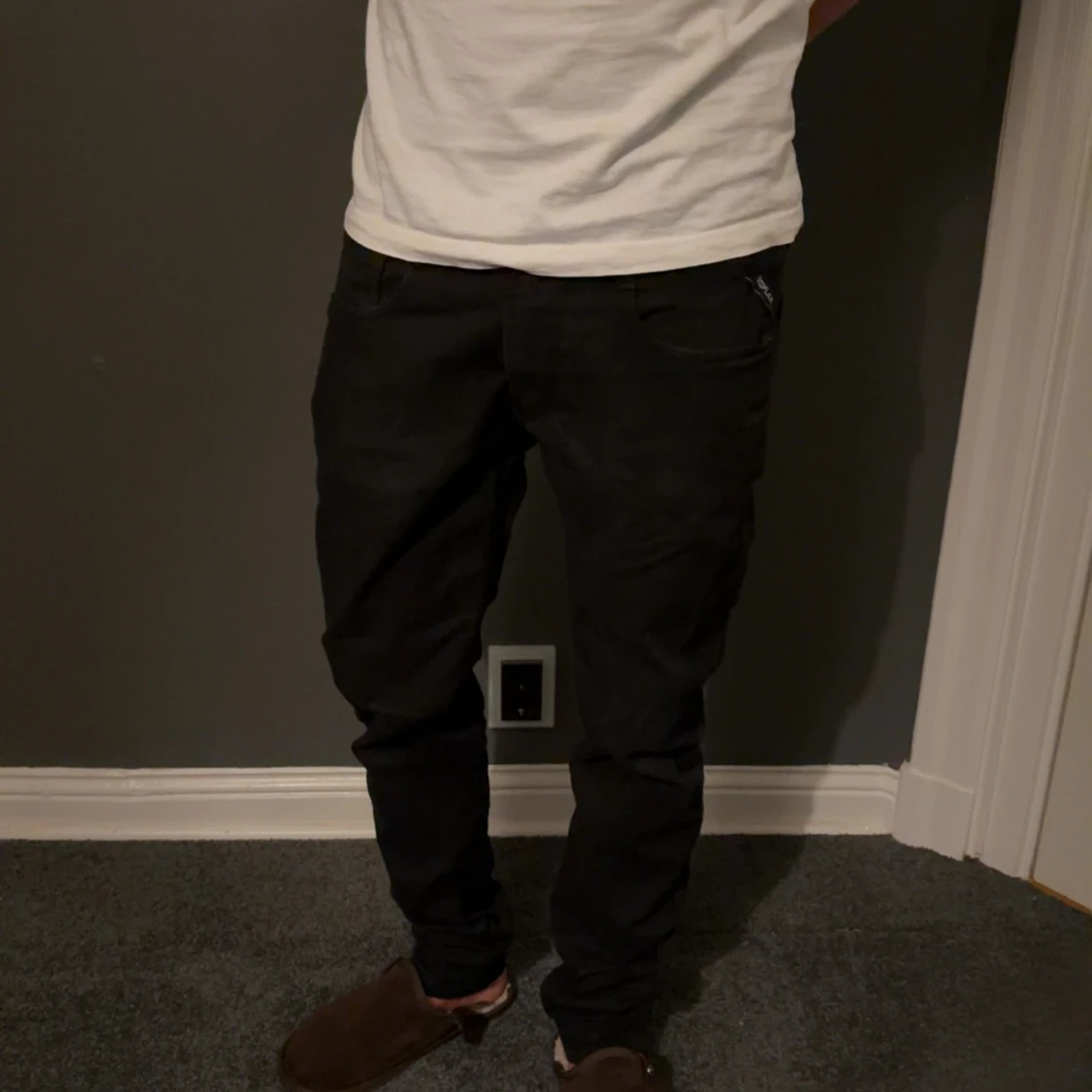 Svarta Replay Anbass jeans herr