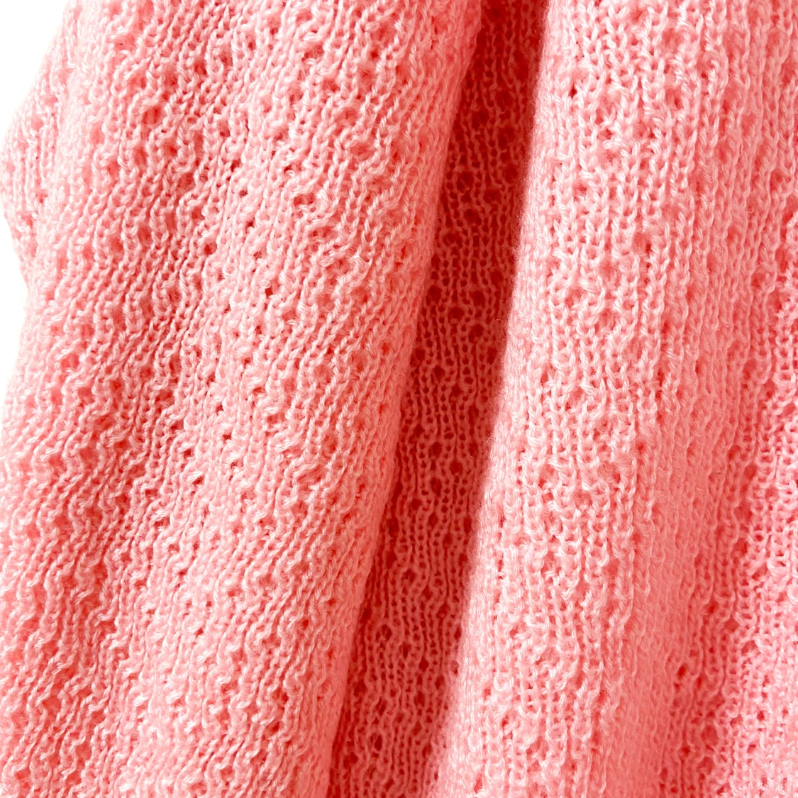 Oversized rosa stickad tröja - 3