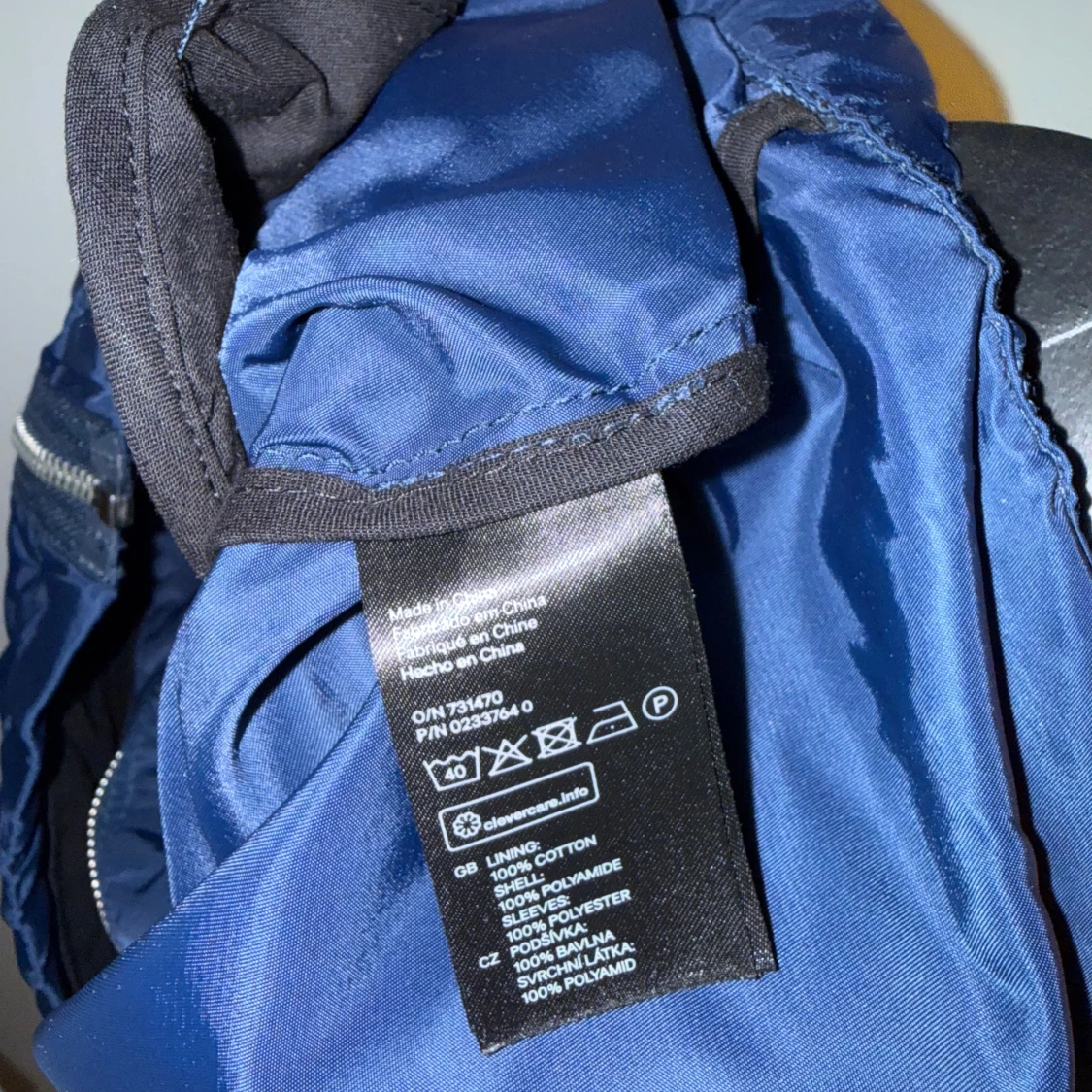 Blå bomberjacka från H&M, storlek S - 3