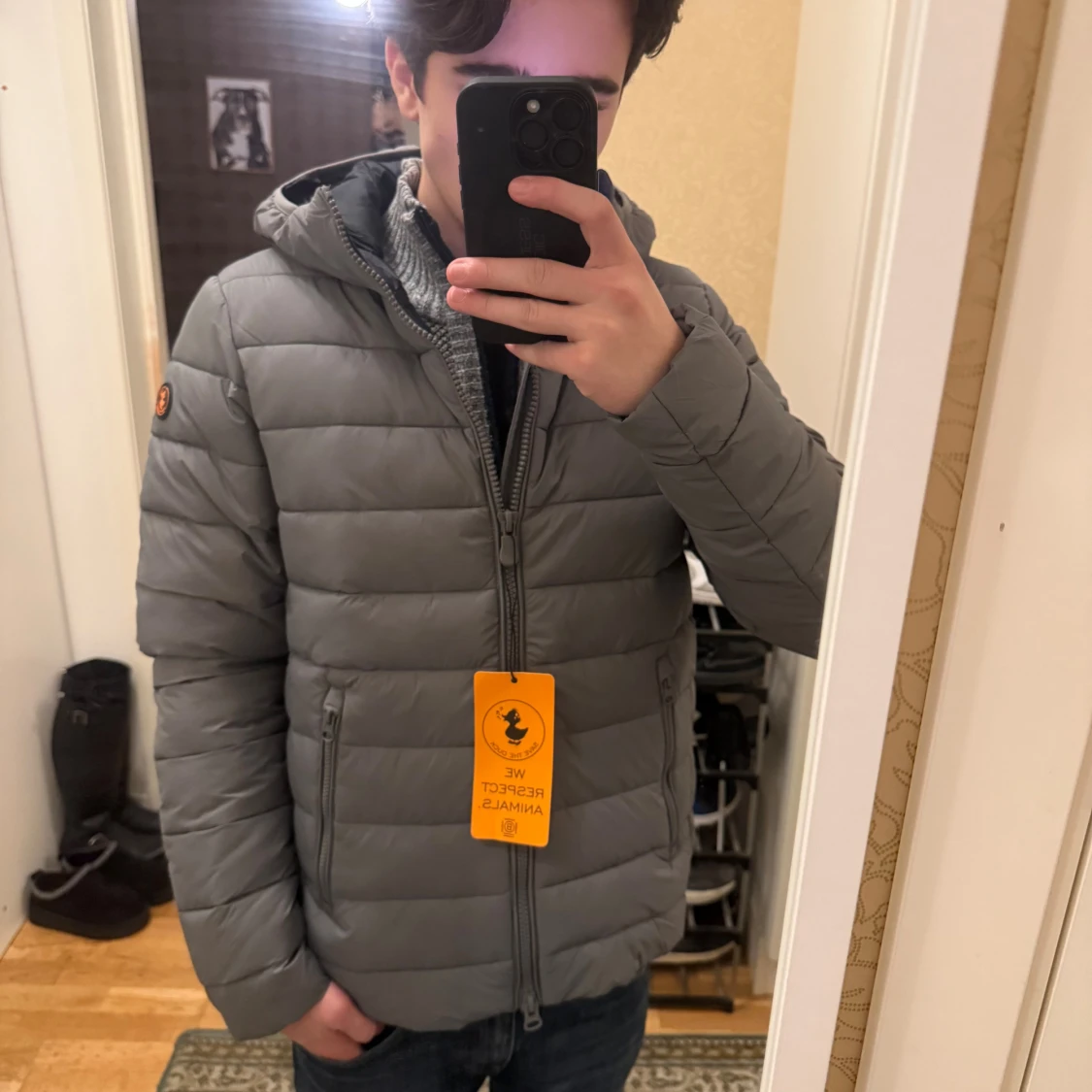 Save The Duck pufferjacka grå  - 1