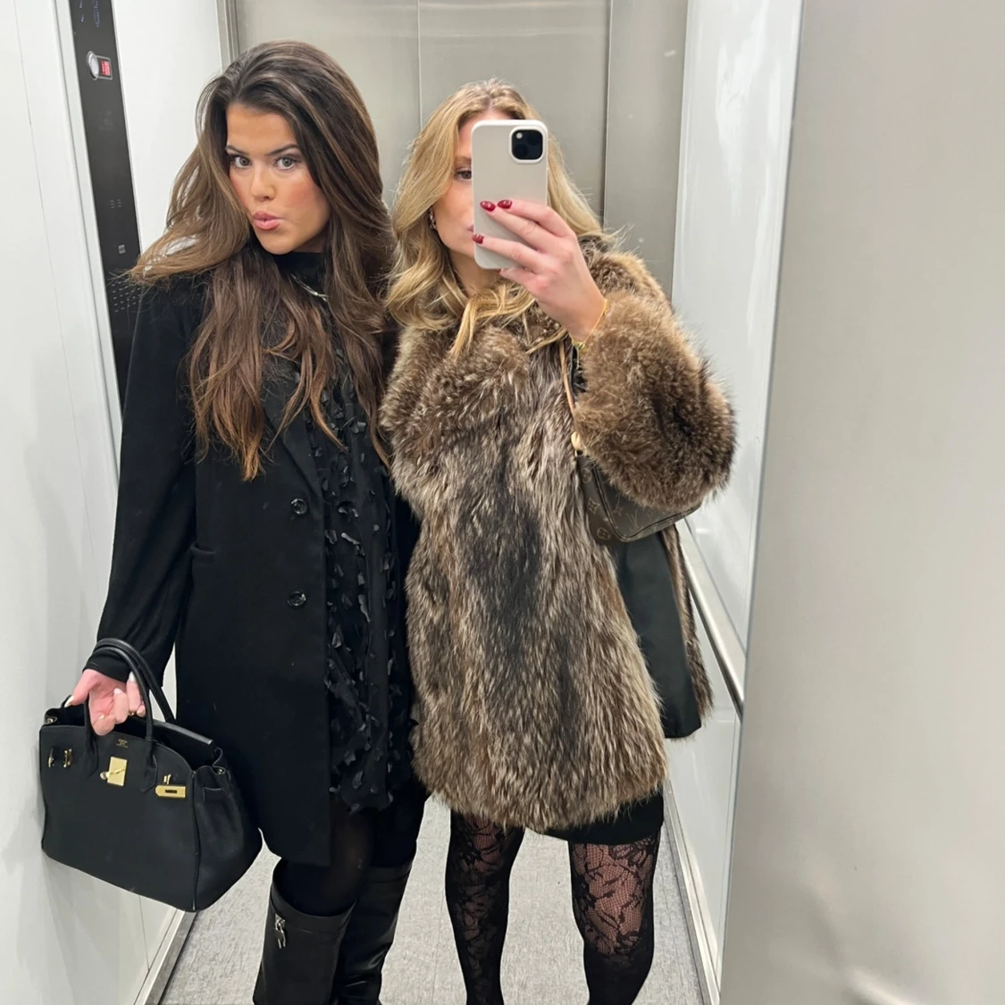 Äkta tvättbjörn pälsjacka  - 1