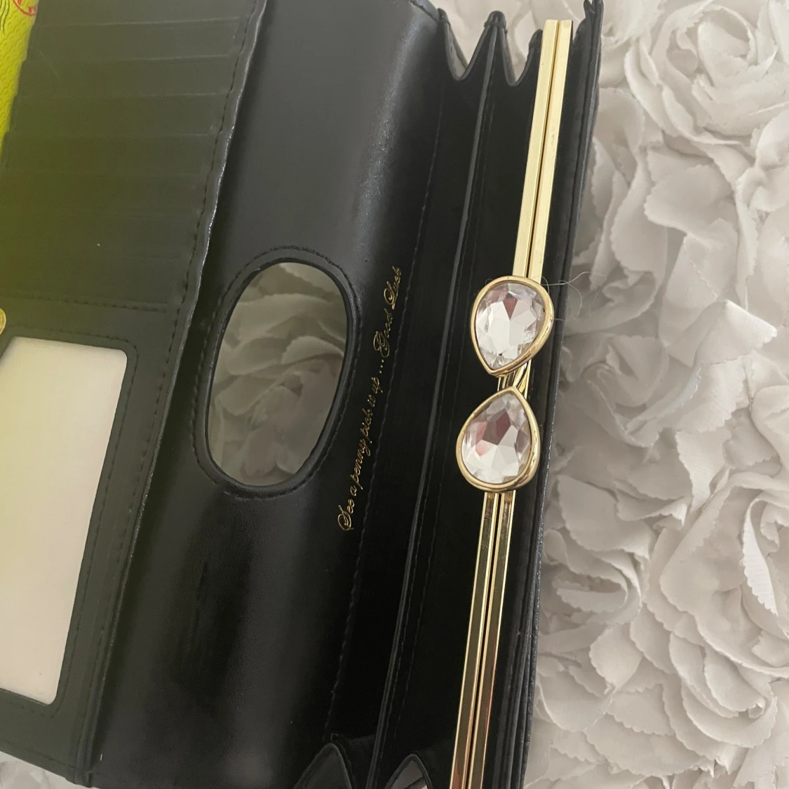 Svart plånbok från Ted Baker med kristalldetaljer - 3