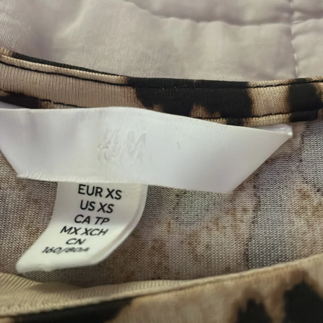 Leopardmönstrad långärmad topp H&M XS - 2