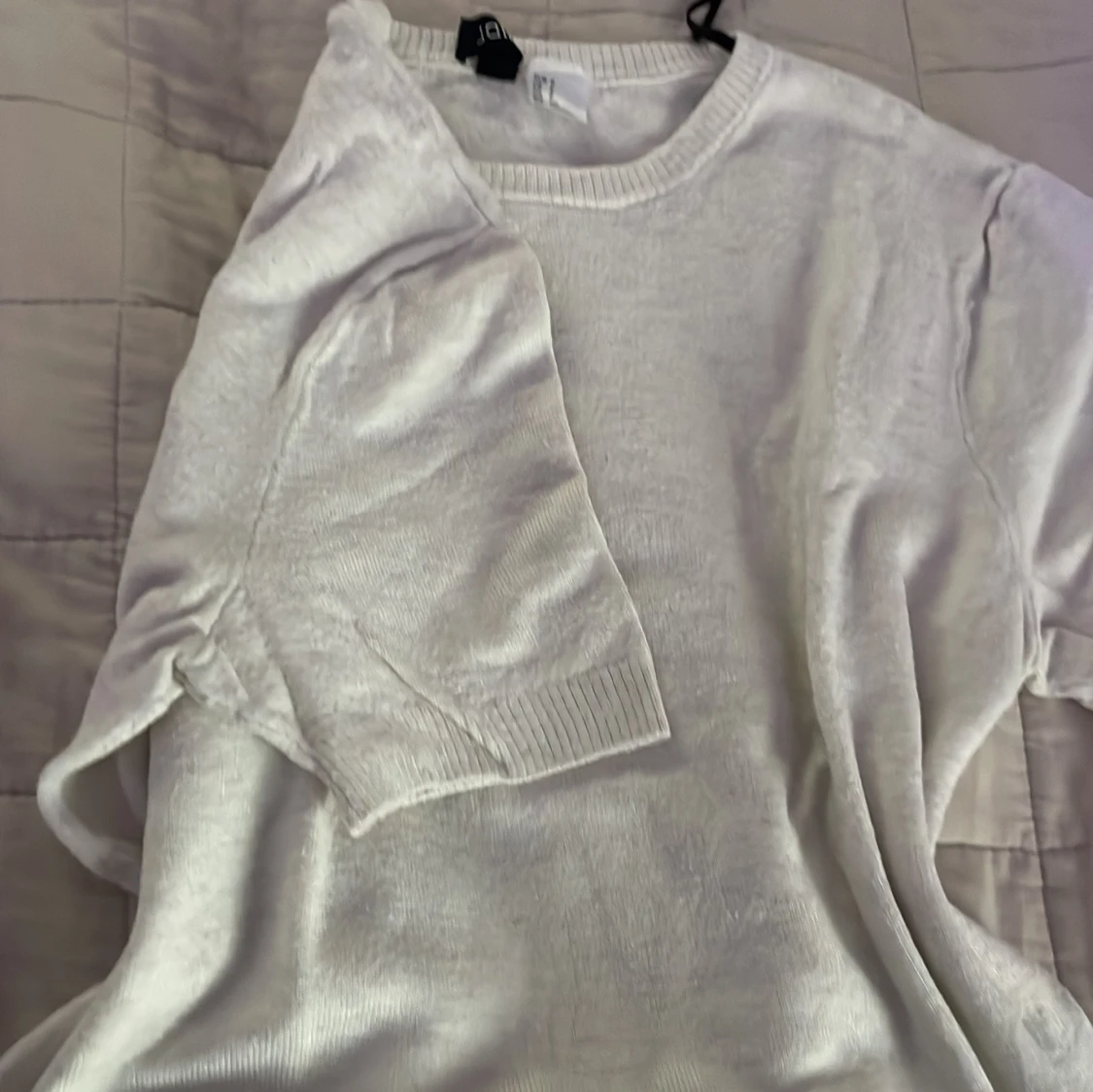 Vit stickad tröja från H&M Divided - 1