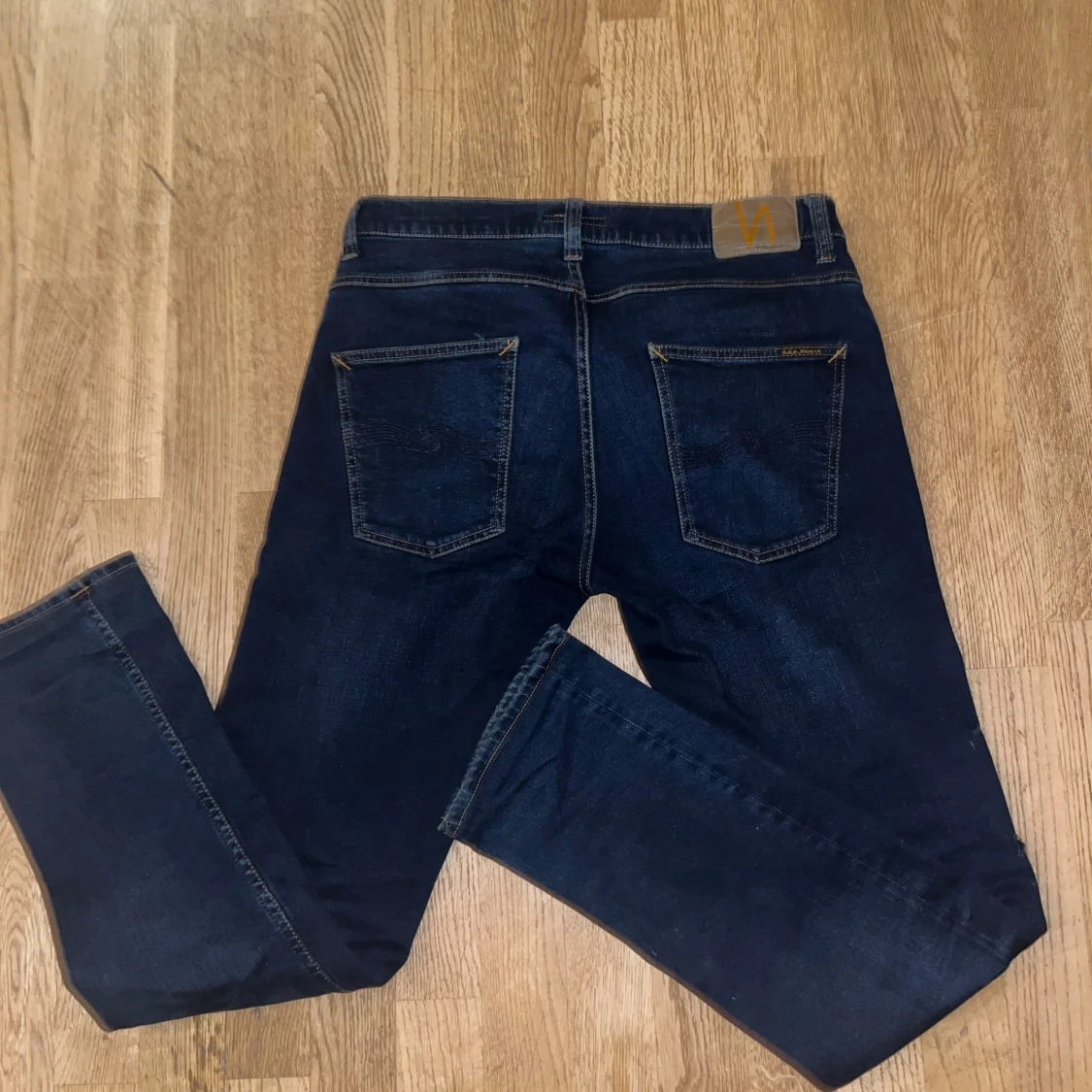 Nudie Jeans Grim Tim mörkblå 34/34 - 1