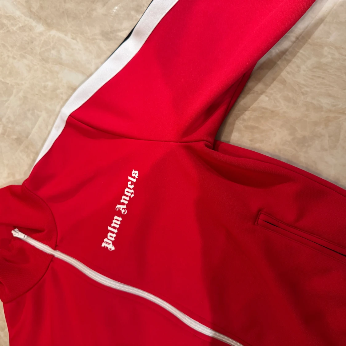 Röd Palm Angels zip hoodie XS - 2