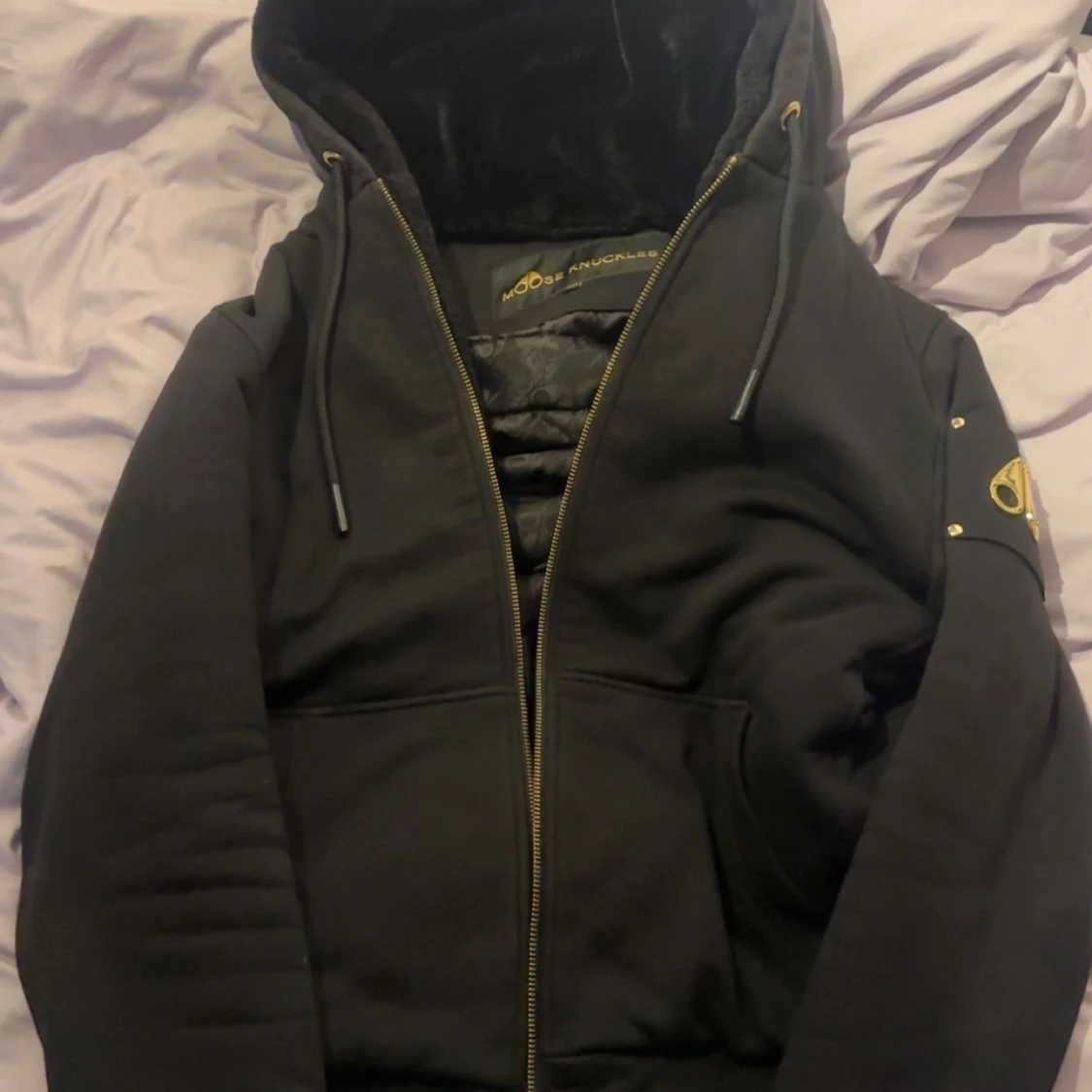 Svart pufferjacka Moose Knuckles - 3