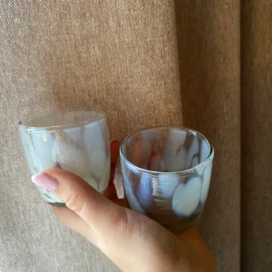 Små ljushållare - Två små ljushållare från Lagerhaus, används med vanliga stearinljus.