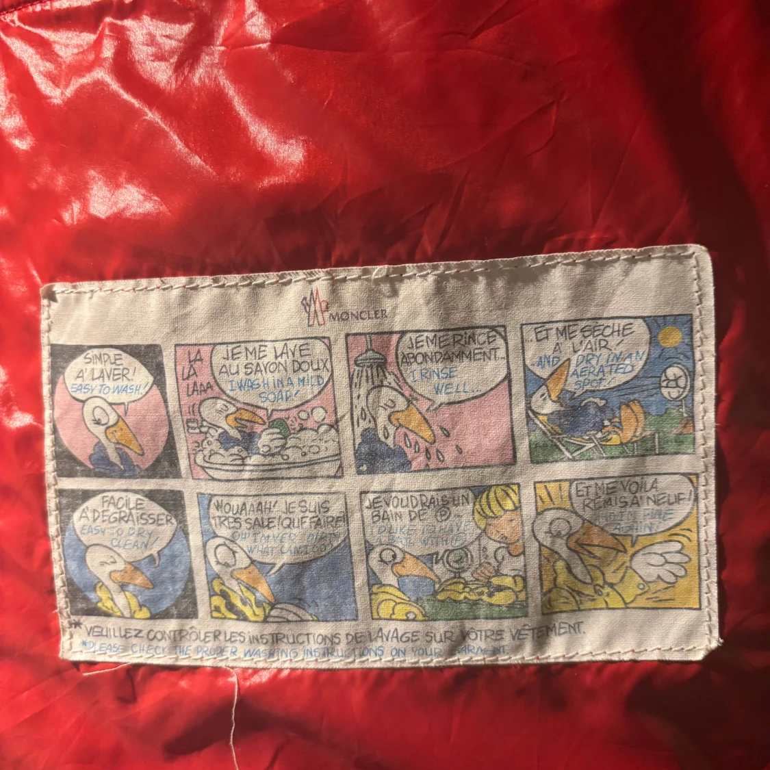 Blå Moncler vinterjacka med huva - 3