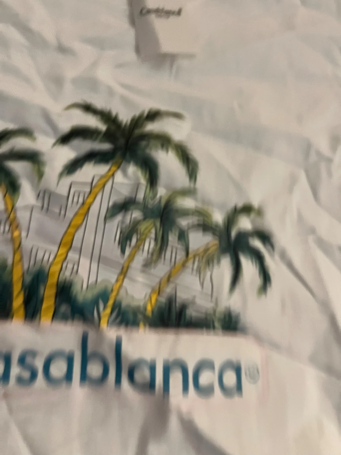 Vit Casablanca t-shirt med palmtryck helt ny! - 3