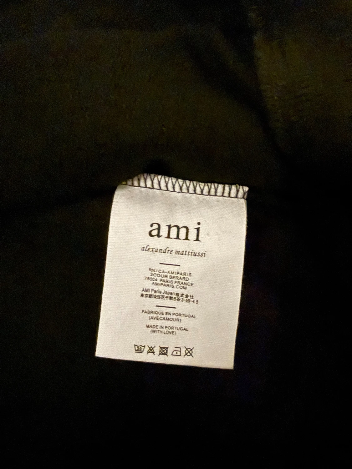 Svart hoodie med dragkedja från Ami - 4