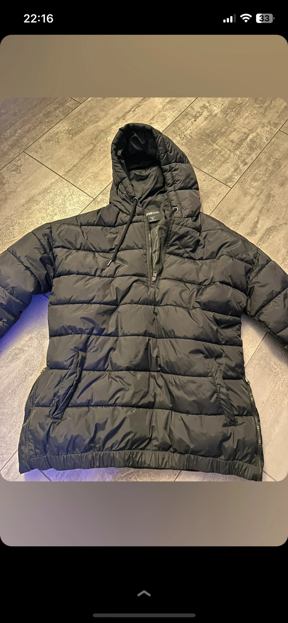 Svart pufferjacka från FB Sister