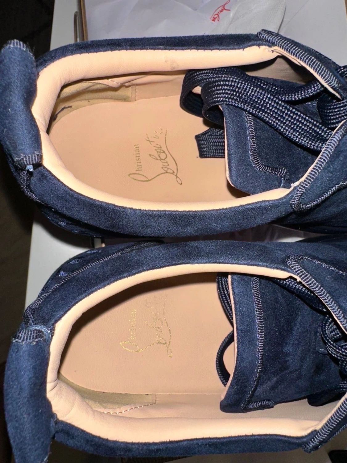 Mörkblå Christian Louboutin sneakers - 5