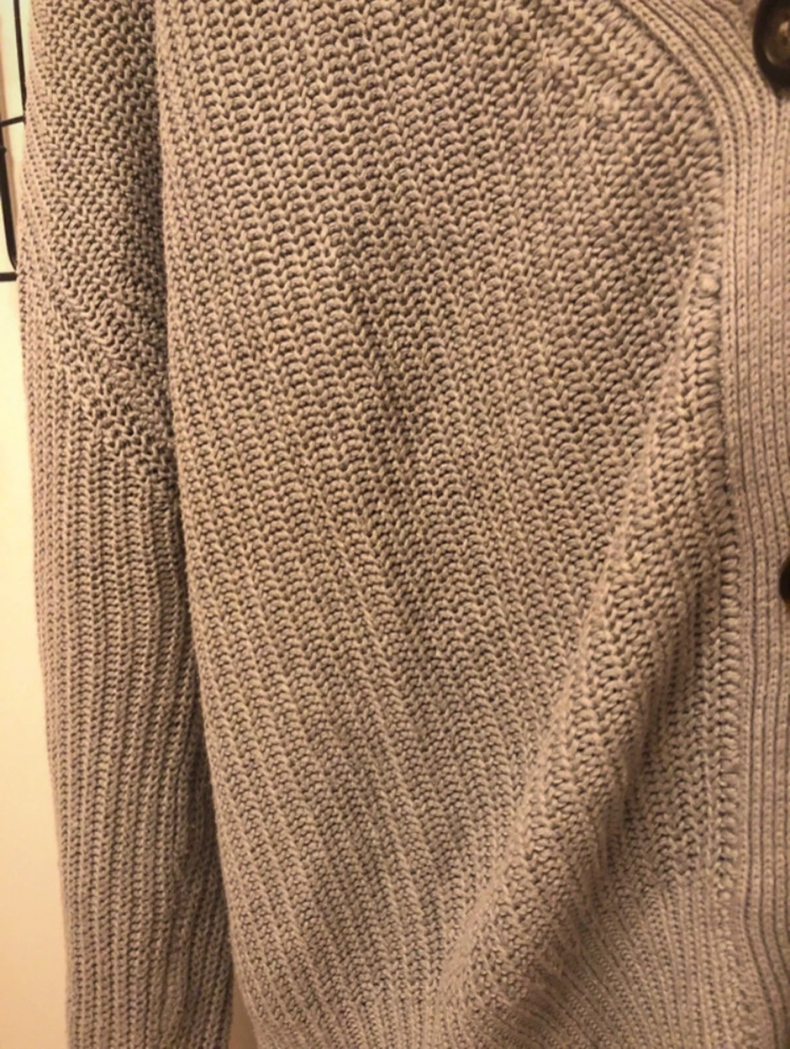 Grå croppad kofta med knappar - 2