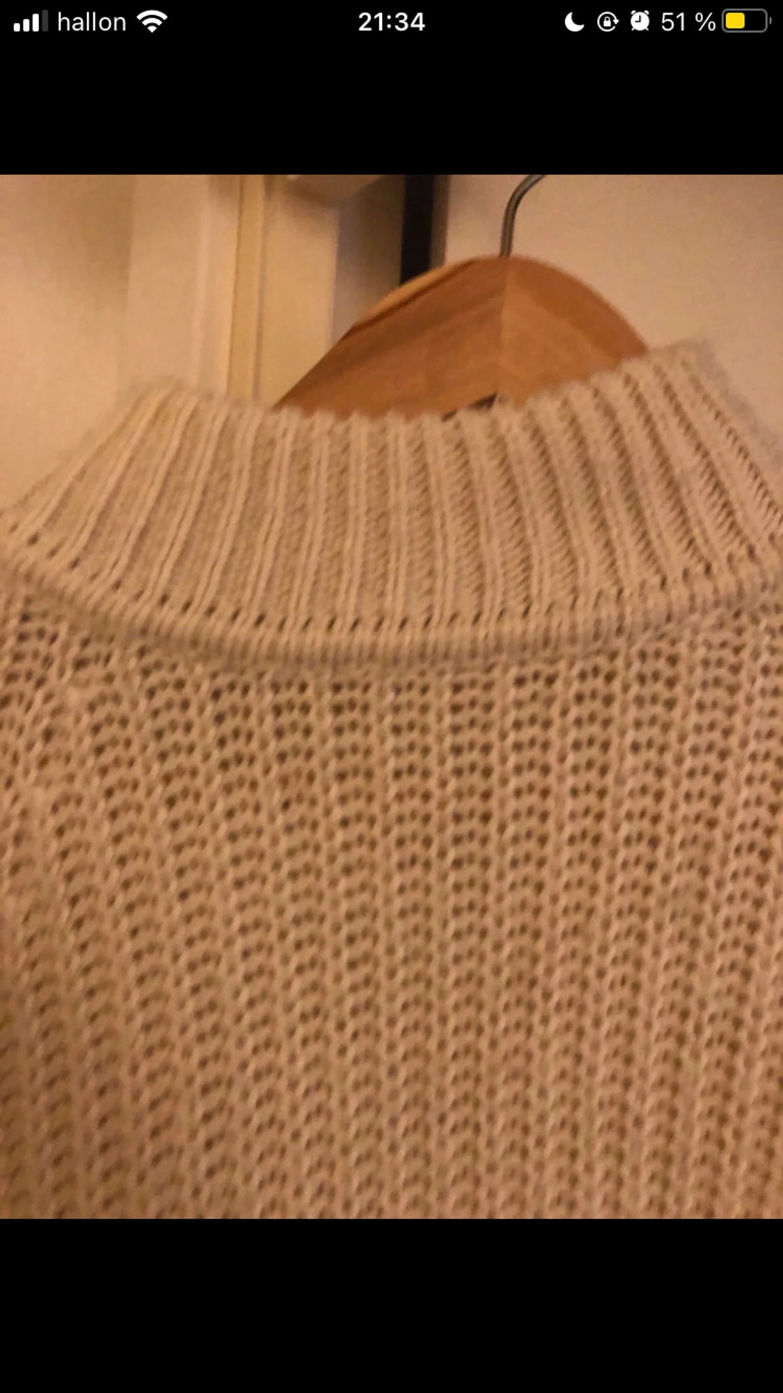 Beige stickad tröja XS - 2