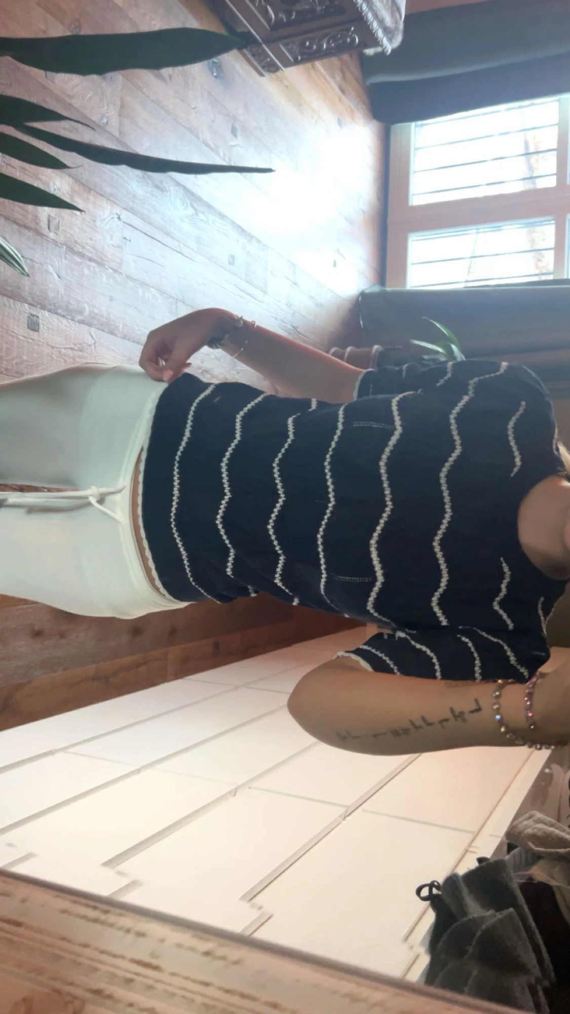 Randig stickad tröja Holly & Whyte